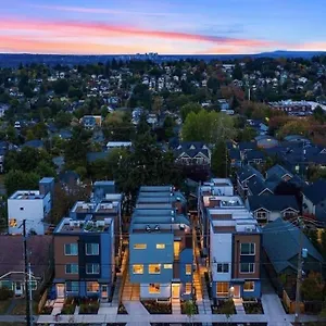 New Modern Nordic Style Home, View, Rooftop Deck Seattle